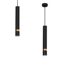 Pendelleuchte JOKER Schwarz & Gold (1x GU10) - Milagro