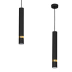 Pendelleuchte JOKER Schwarz & Gold (1x GU10) - Milagro