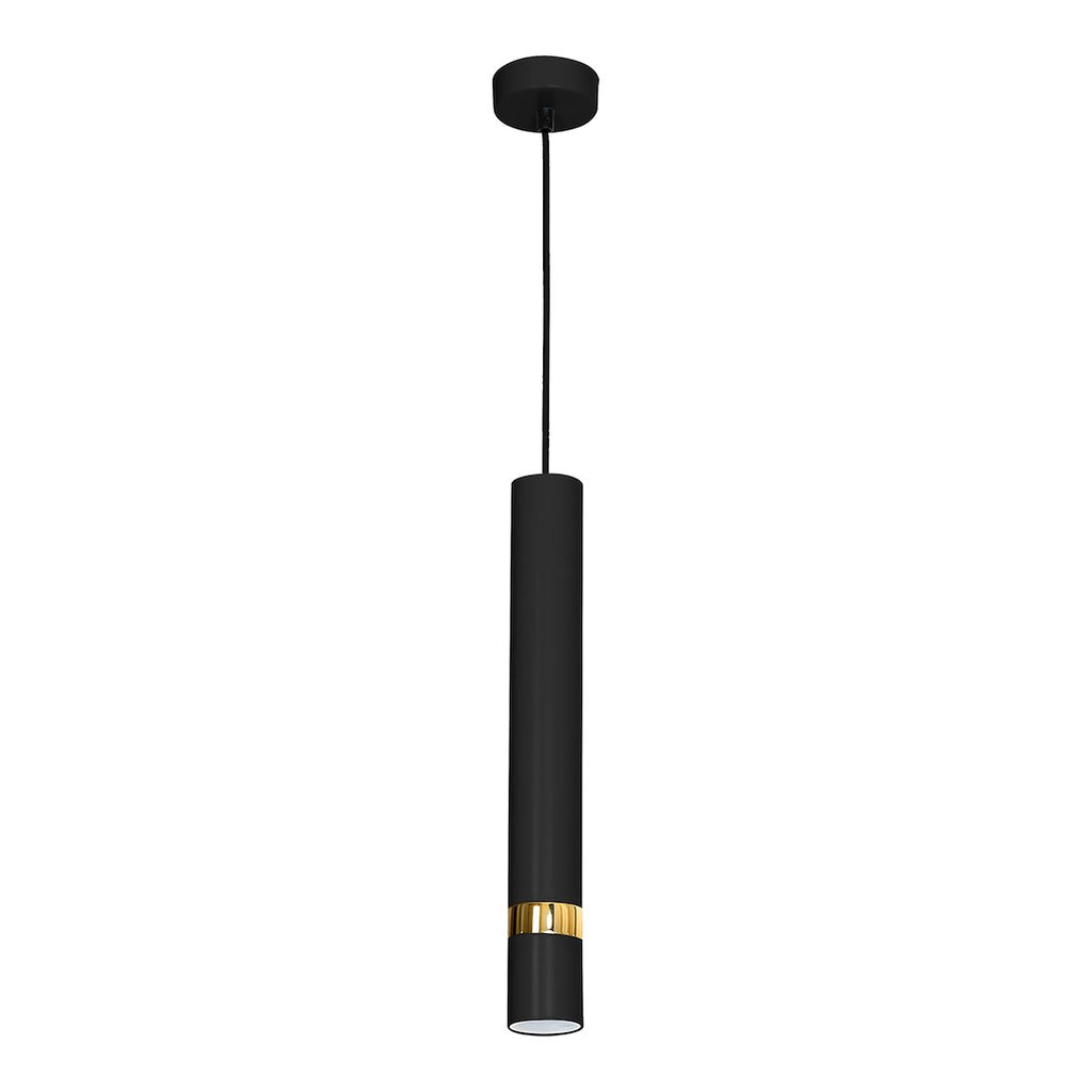 Pendelleuchte JOKER Schwarz & Gold (1x GU10) - Milagro
