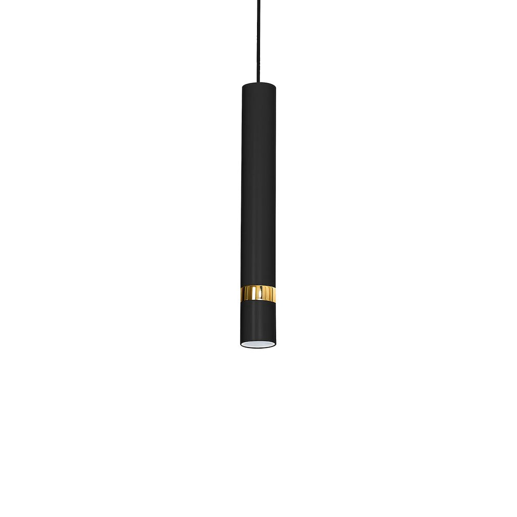 Pendelleuchte JOKER Schwarz & Gold (1x GU10) - Milagro