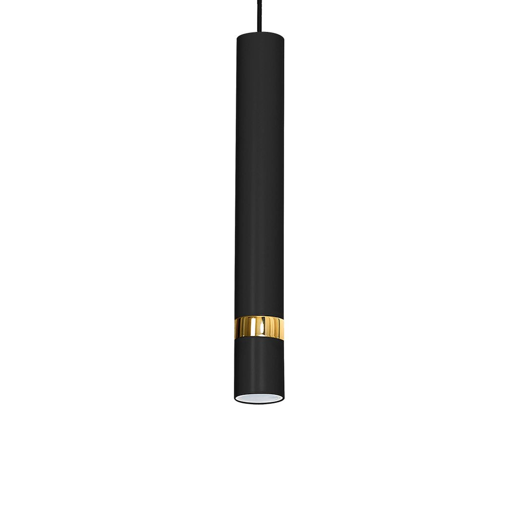 Pendelleuchte JOKER Schwarz & Gold (1x GU10) - Milagro