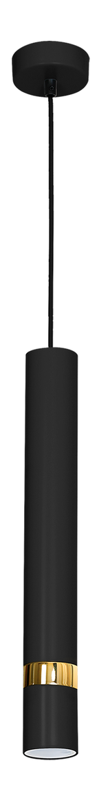 Pendelleuchte JOKER Schwarz & Gold (1x GU10) - Milagro