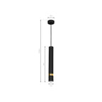 Pendelleuchte JOKER Schwarz & Gold (1x GU10) - Milagro