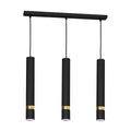Pendelleuchte JOKER Schwarz & Gold (3x GU10) - Milagro
