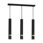 Pendelleuchte JOKER Schwarz & Gold (3x GU10) - Milagro