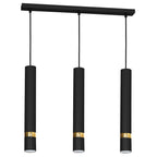 Pendelleuchte JOKER Schwarz & Gold (3x GU10) - Milagro