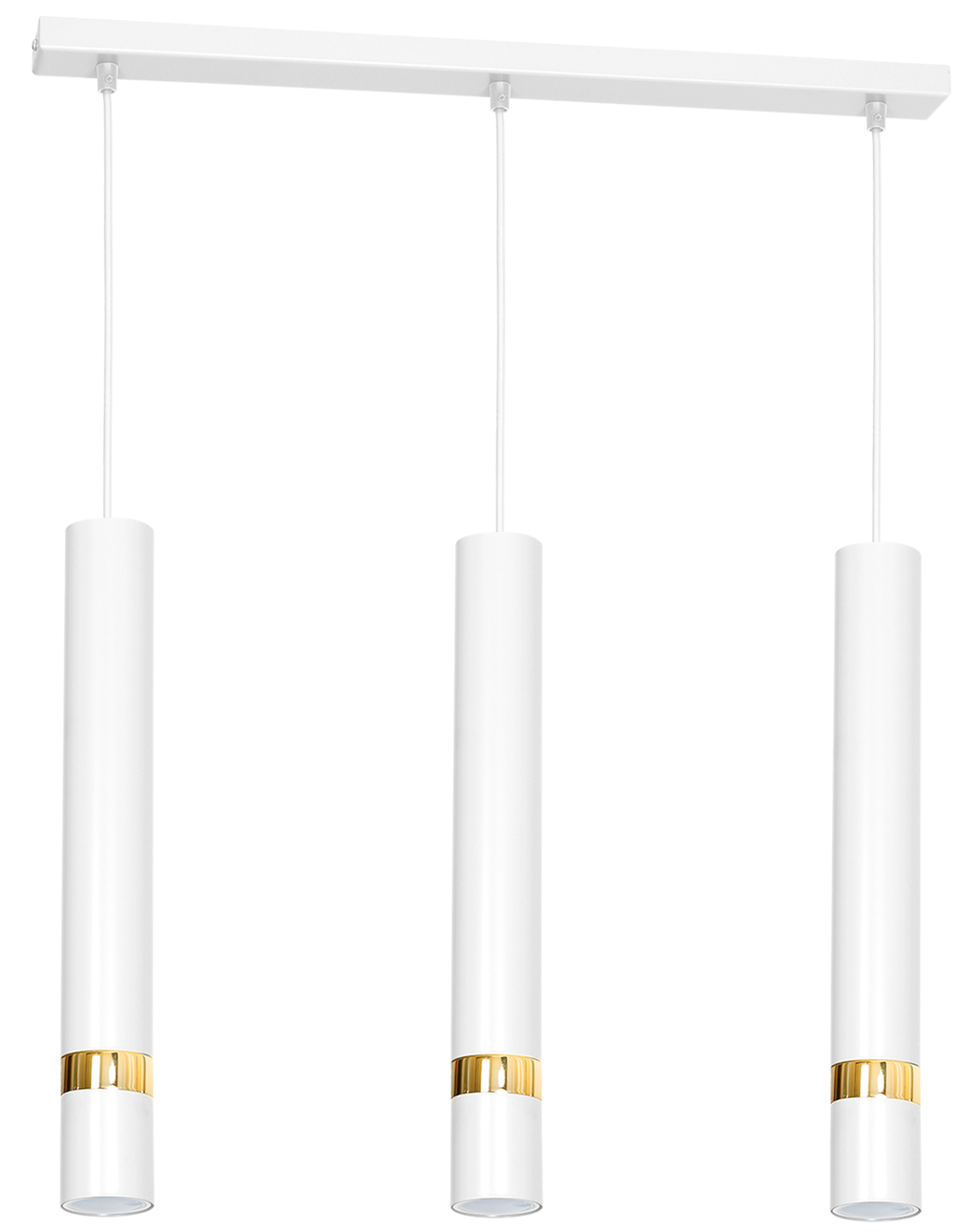Pendelleuchte JOKER (3x GU10) Weiß & Gold - Milagro