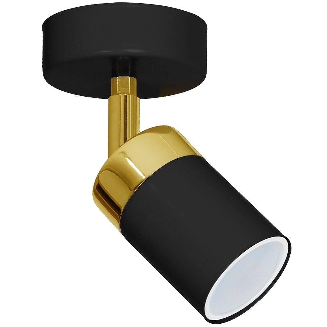 Wandleuchte JOKER Schwarz & Gold (1x GU10) - Milagro