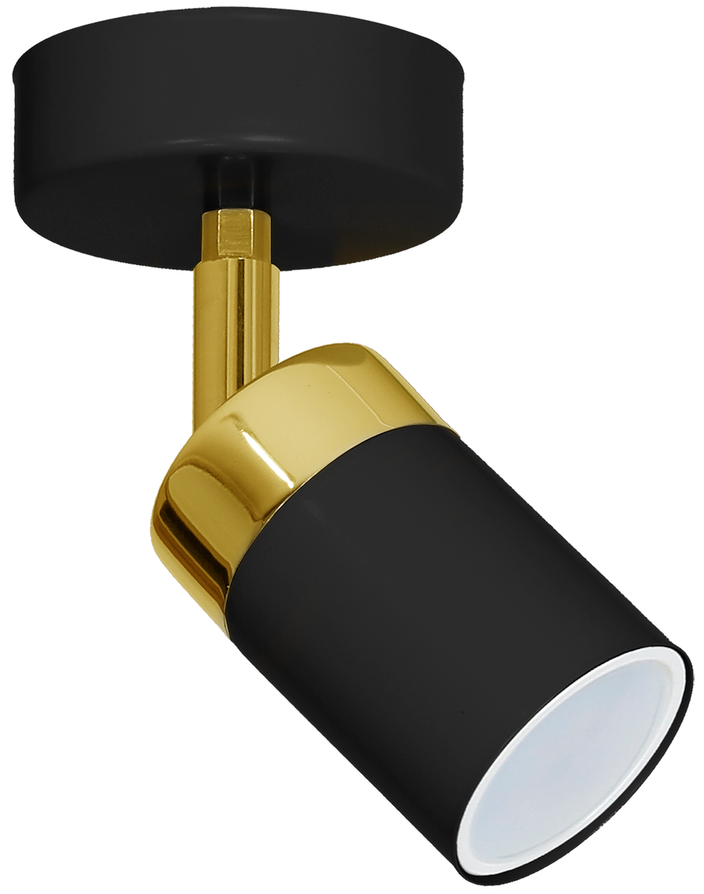 Wandleuchte JOKER Schwarz & Gold (1x GU10) - Milagro