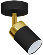 Wandleuchte JOKER Schwarz & Gold (1x GU10) - Milagro