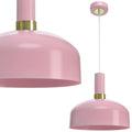 Pendelleuchte MALMO Pink / Rosa (1x E27) - Milagro