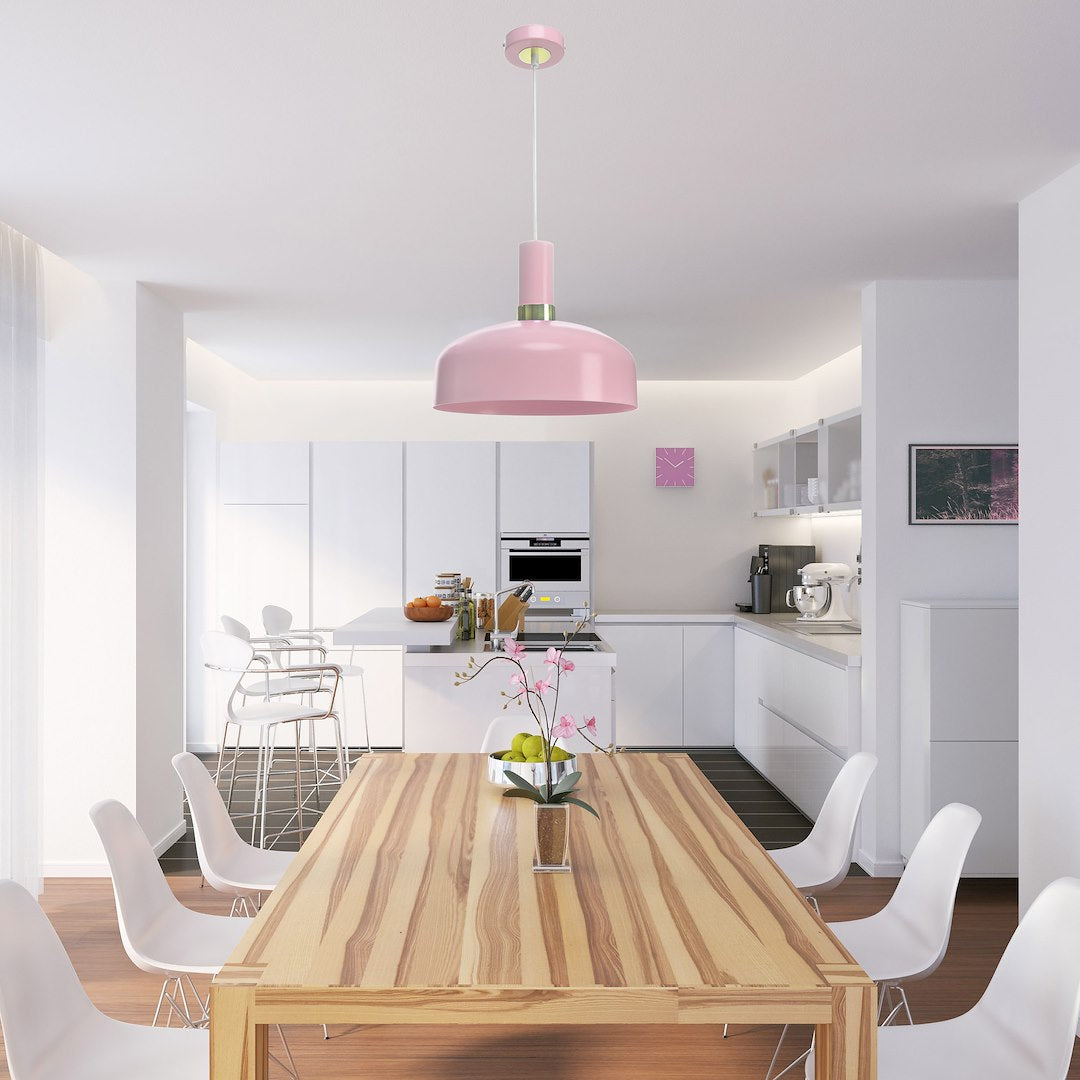 Pendelleuchte MALMO Pink / Rosa (1x E27) - Milagro