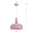 Pendelleuchte MALMO Pink / Rosa (1x E27) - Milagro