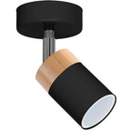 Wandleuchte JOKER Schwarz & Holz (1x GU10) - Milagro