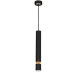 Pendelleuchte JOKER Schwarz & Holz (1x GU10) - Milagro