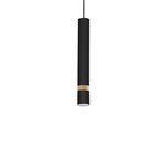 Pendelleuchte JOKER Schwarz & Holz (1x GU10) - Milagro