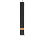 Pendelleuchte JOKER Schwarz & Holz (1x GU10) - Milagro