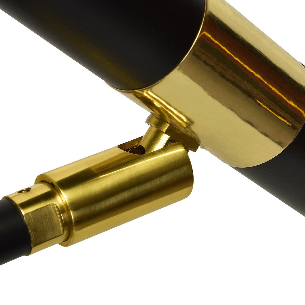 Wandleuchte MONZA Schwarz & Gold (1x G9) (8W) - Milagro