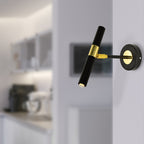 Wandleuchte MONZA Schwarz & Gold (1x G9) (8W) - Milagro