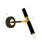 Wandleuchte MONZA Schwarz & Gold (1x G9) (8W) - Milagro