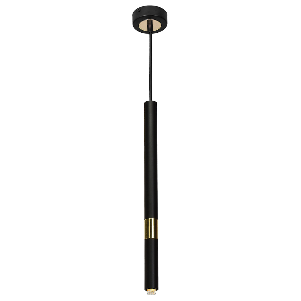 Pendelleuchte MONZA Schwarz & Gold (1x G9) - Milagro