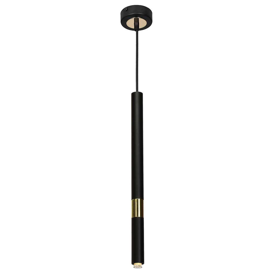 Pendelleuchte MONZA Schwarz & Gold (1x G9) - Milagro