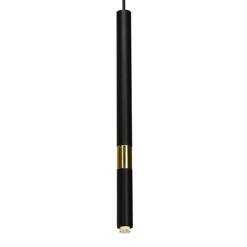Pendelleuchte MONZA Schwarz & Gold (1x G9) - Milagro
