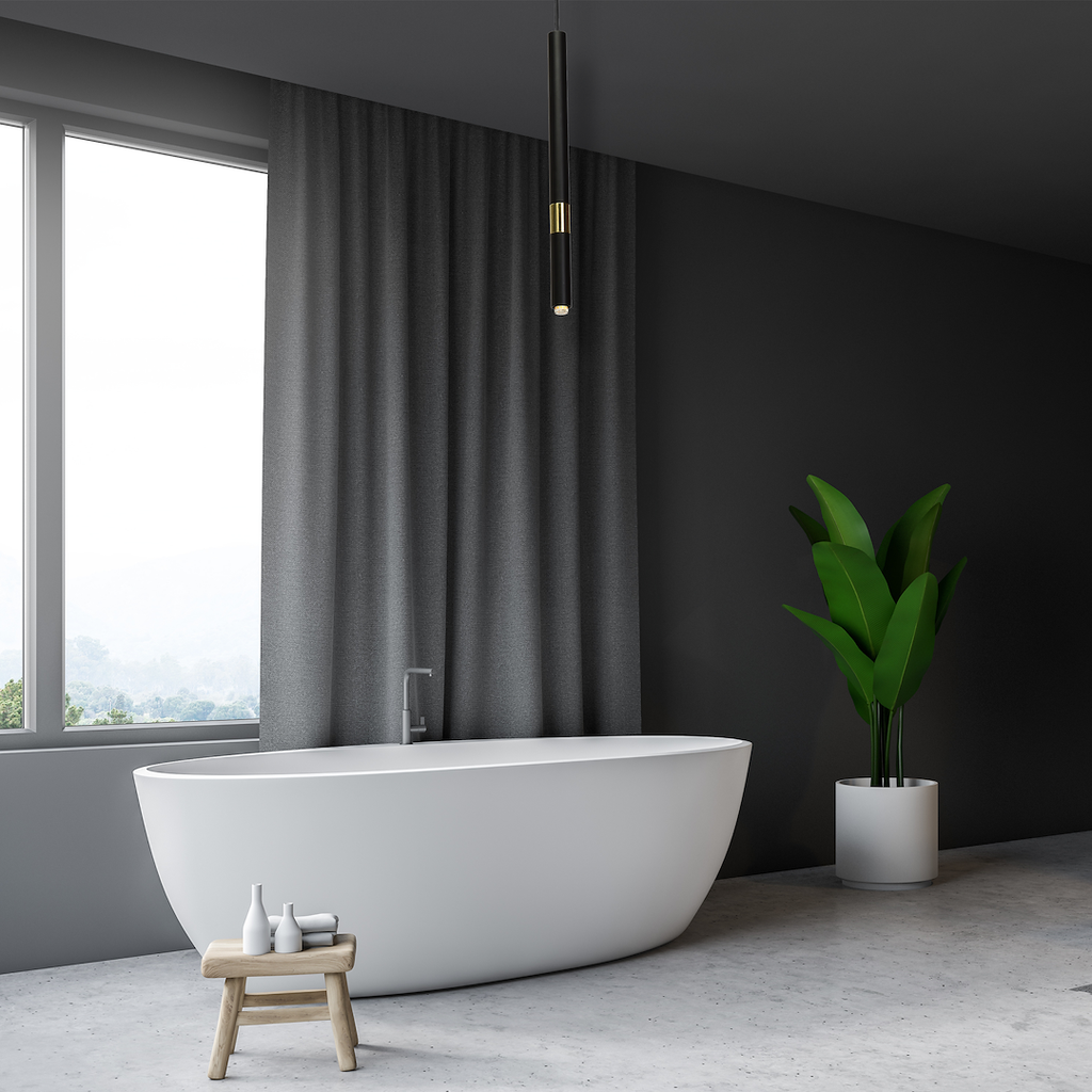 Pendelleuchte MONZA Schwarz & Gold (1x G9) - Milagro