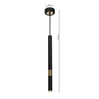 Pendelleuchte MONZA Schwarz & Gold (1x G9) - Milagro