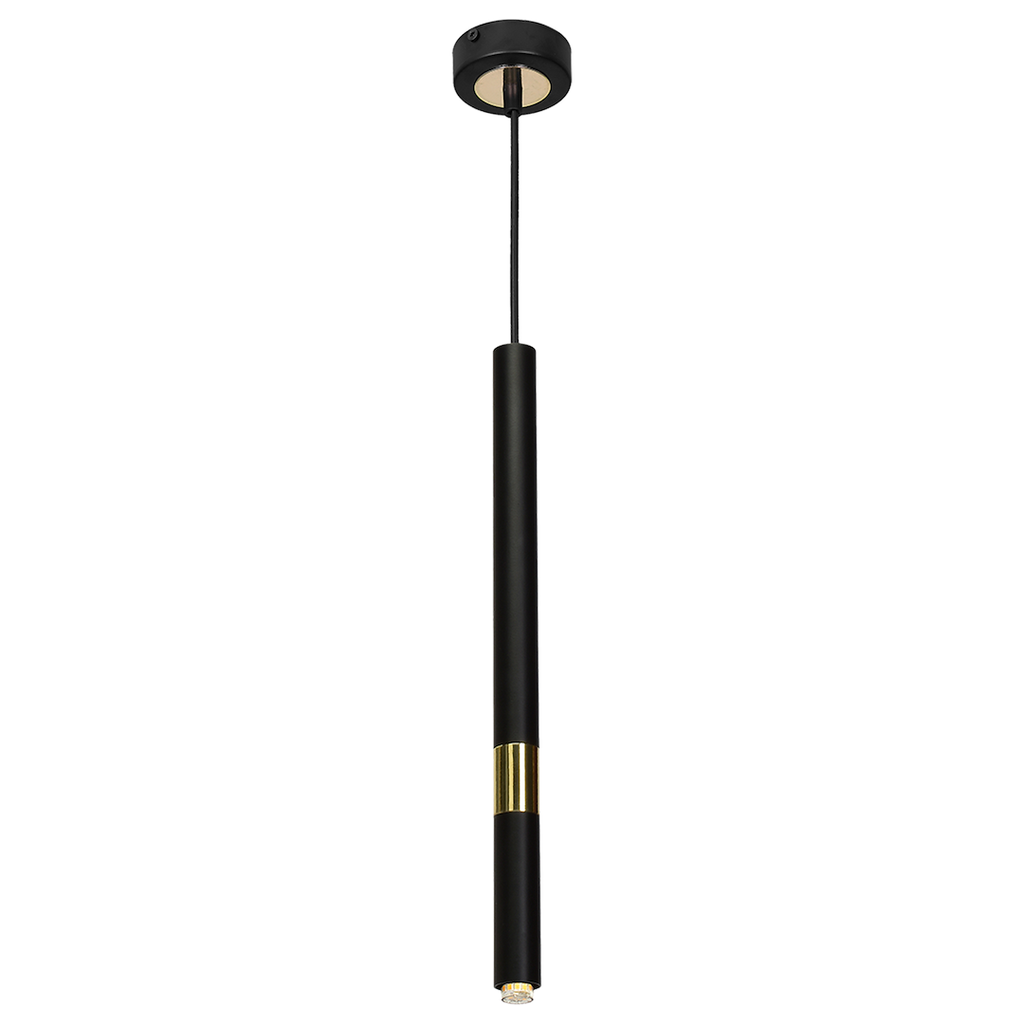 Pendelleuchte MONZA Schwarz & Gold (1x G9) - Milagro