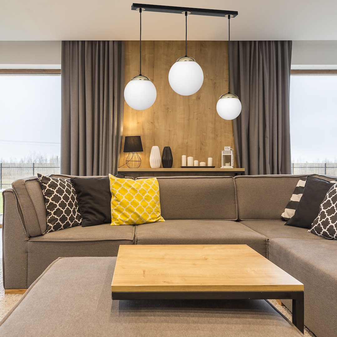 Pendelleuchte SPARTA Schwarz & Gold (3x E14) - Milagro