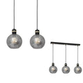 Pendelleuchte OMEGA Schwarz & Gold (3x E27) - Milagro