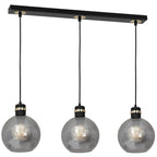 Pendelleuchte OMEGA Schwarz & Gold (3x E27) - Milagro