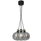 Pendelleuchte OMEGA Schwarz & Gold (3x E27) - Milagro