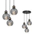 Pendelleuchte OMEGA Schwarz & Gold (3x E27) - Milagro