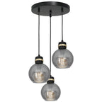 Pendelleuchte OMEGA Schwarz & Gold (3x E27) - Milagro