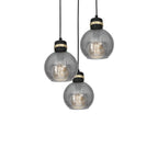 Pendelleuchte OMEGA Schwarz & Gold (3x E27) - Milagro