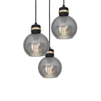 Pendelleuchte OMEGA Schwarz & Gold (3x E27) - Milagro
