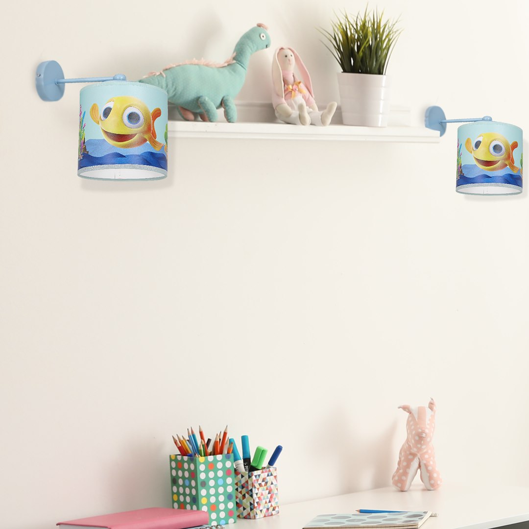 Kinder Wandleuchte RYBKA Mini Fisch (1x E27) - Milagro