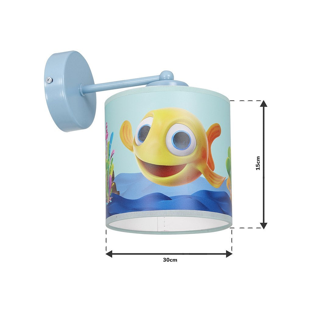 Kinder Wandleuchte RYBKA Mini Fisch (1x E27) - Milagro