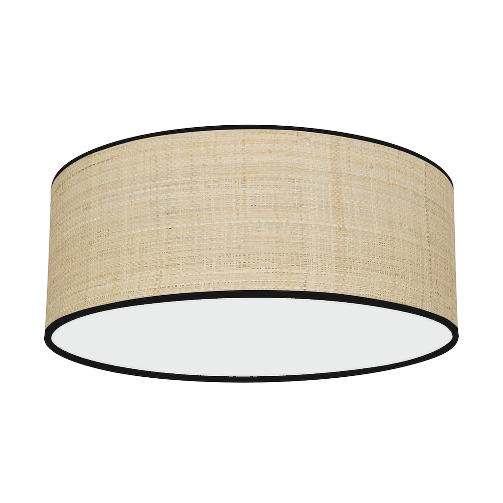 Deckenleuchte MARSHALL Beige Rattan (2x E27) Ø40 cm - Milagro