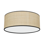Deckenleuchte MARSHALL Beige Rattan (2x E27) Ø40 cm - Milagro