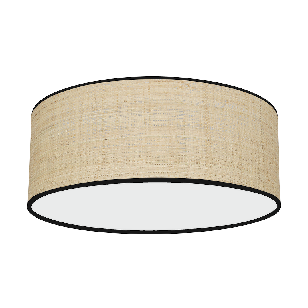 Deckenleuchte MARSHALL Beige Rattan (2x E27) Ø40 cm - Milagro