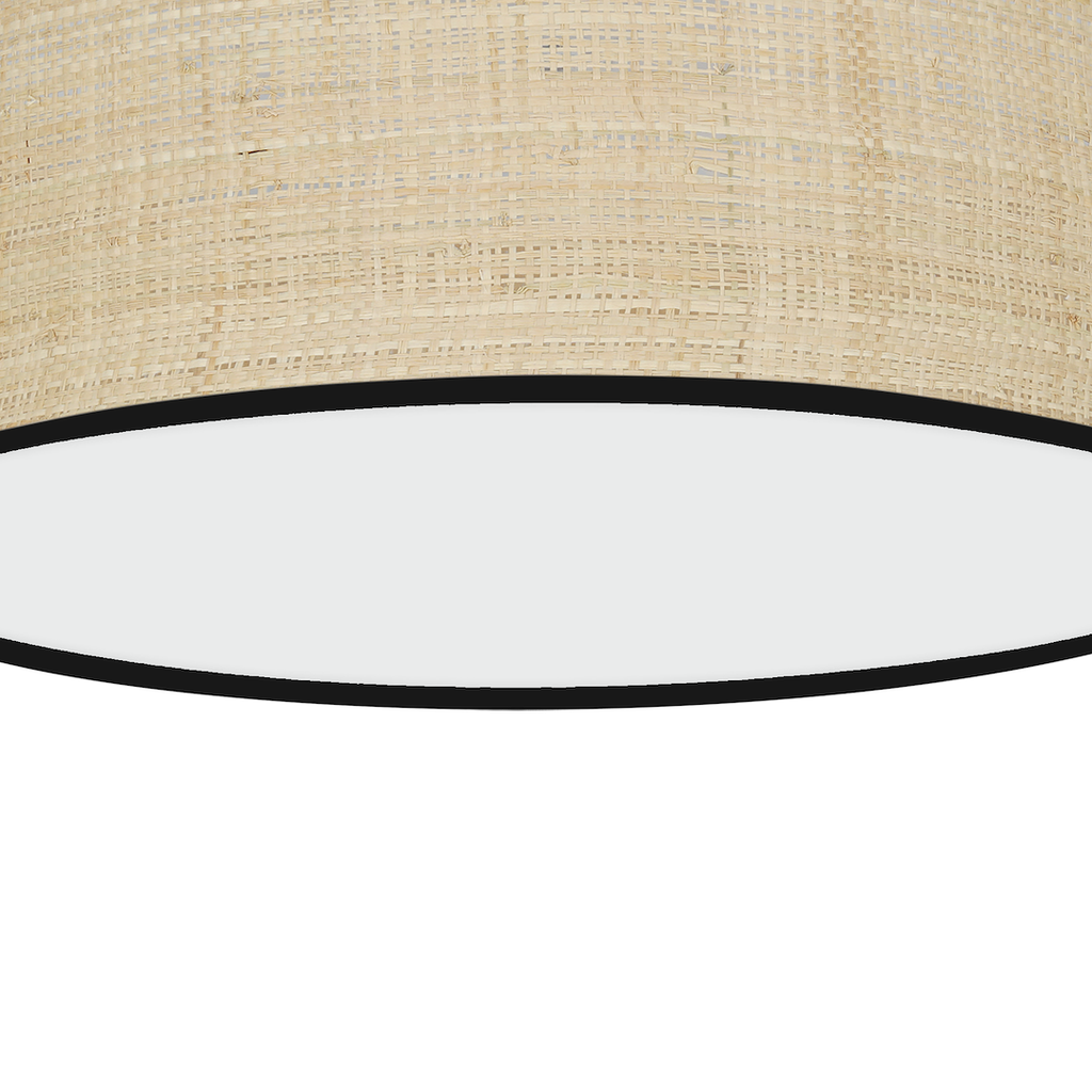 Deckenleuchte MARSHALL Beige Rattan (2x E27) Ø40 cm - Milagro