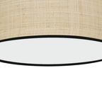 Deckenleuchte MARSHALL Beige Rattan (2x E27) Ø40 cm - Milagro