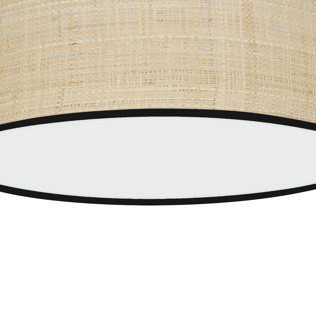 Deckenleuchte MARSHALL Beige Rattan (2x E27) Ø40 cm - Milagro