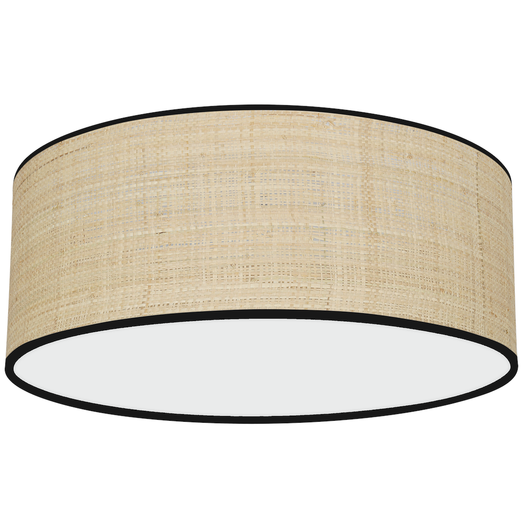 Deckenleuchte MARSHALL Beige Rattan (2x E27) Ø40 cm - Milagro
