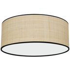 Deckenleuchte MARSHALL Beige Rattan (2x E27) Ø40 cm - Milagro