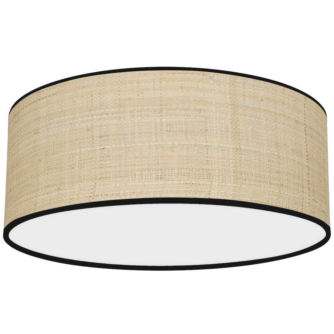 Deckenleuchte MARSHALL Beige Rattan (2x E27) Ø40 cm - Milagro