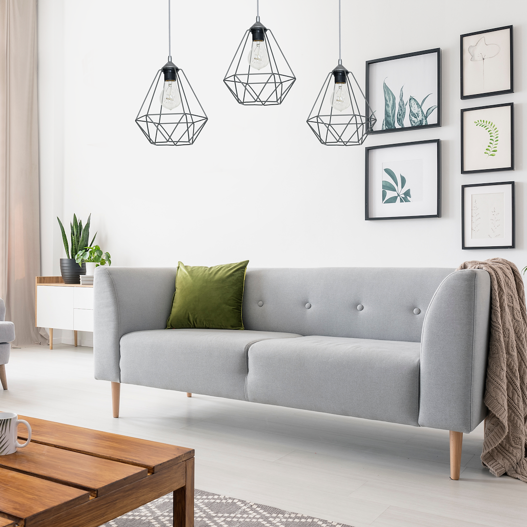 Pendelleuchte BASKET Grau (3x E27) - Milagro